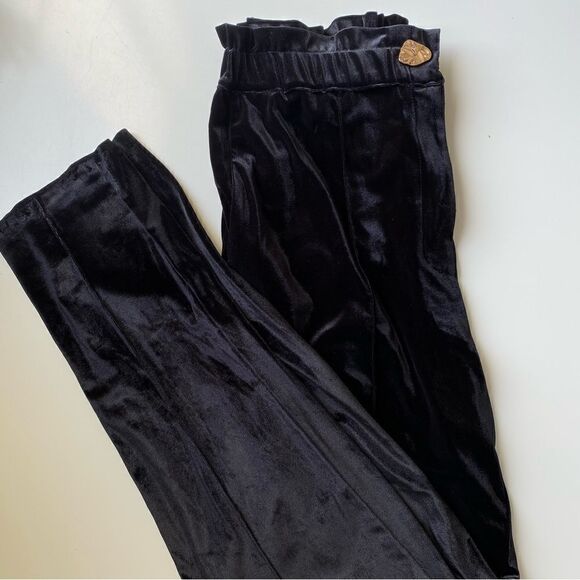 Sabina Musayev Orpheus velvet high waist pants black size Medium - Picture 1 of 10